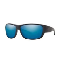 Smith Forge Polarized Sunglasses - Matte Black/Blue Mirror