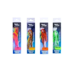 Black Magic Snapper Snack Skirted Flasher Rig 7/0