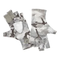 Simms Solarflex Sungloves - Hex Camo Steel